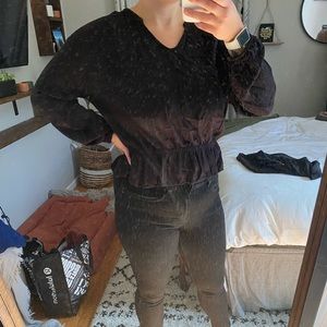 Black Jennifer Lopez Blouse